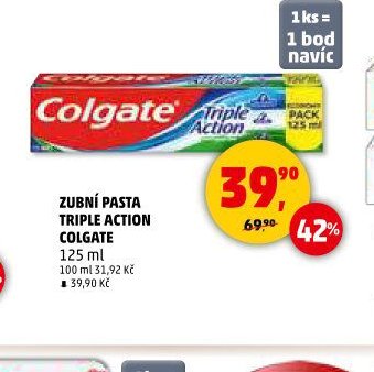 Zubní pasta Triple Action Colgate