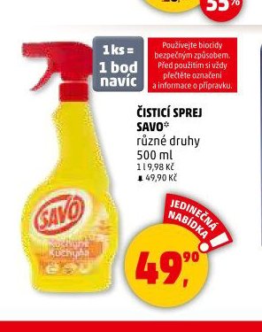 Čisticí sprej Savo