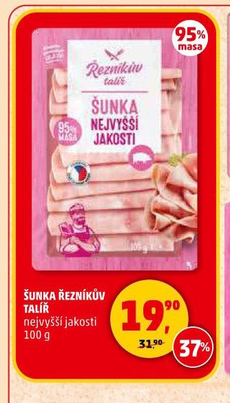 ŠUNKA ŘEZNÍKŮV TALÍŘ nejvyšší jakosti 100 g
