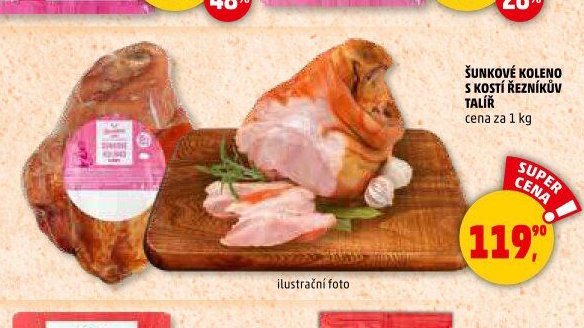 ŠUNKOVÉ KOLENO s kostí ŘEZNÍKŮV TALÍŘ cena za 1 kg