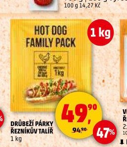 DRŮBEŽÍ PÁRKY ŘEZNÍKŮV TALÍŘ 1 kg