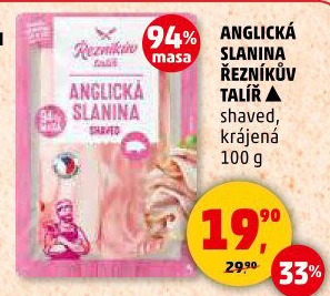 Anglická slanina Řezníkův talíř