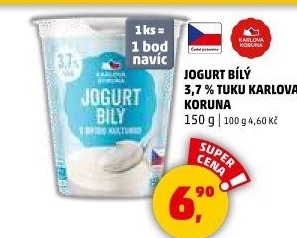 Bílý jogurt Karlova Koruna