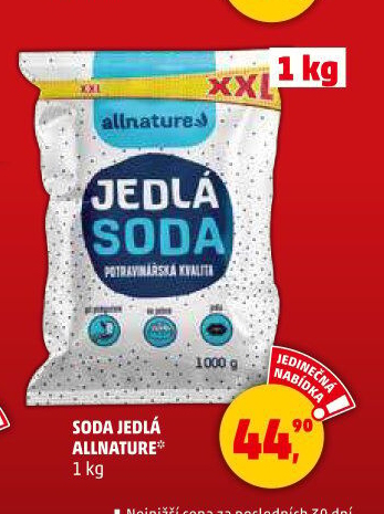 Jedlá soda Allnature