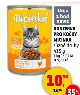 Konzerva pro kočky Micinka