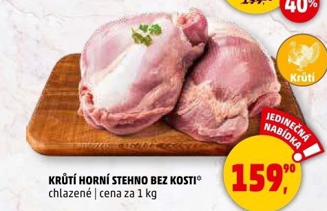 Krůtí stehno bez kosti