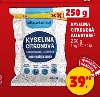 Kyselina citronová Allnature