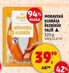 Moravská klobása Řezníkův talíř
