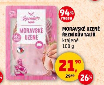 Moravské maso uzené Řezníkův talíř