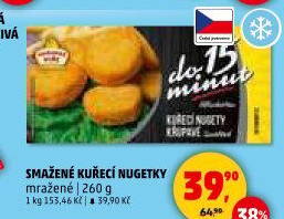 Nugetky kuřecí smažené mražené Vodňanské kuře