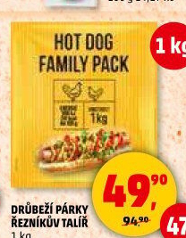 Párky drůbeží Řezníkův Talíř