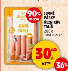 Párky jemné Řezníkův talíř