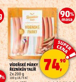 Párky vídeňské Řezníkův talíř