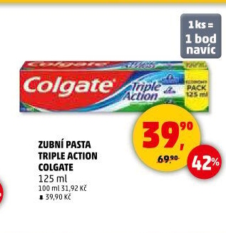 Pasta na zuby Triple Action Colgate