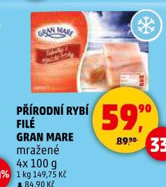 Rybí filé mražené Gran Mare