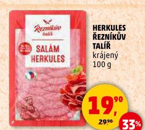 Salám Herkules Řezníkův talíř