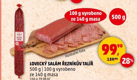 Salám lovecký Řezníkův talíř