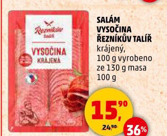 Salám Vysočina Řezníkův talíř