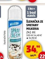 Šlehačka ve spreji Milkeria