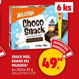 Snack mléčný Milkeria