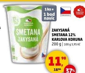 Zakysaná smetana 12% Karlova Koruna