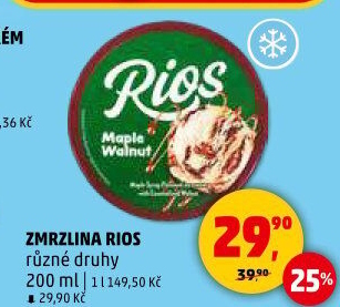 Zmrzlina v kelímku Rios