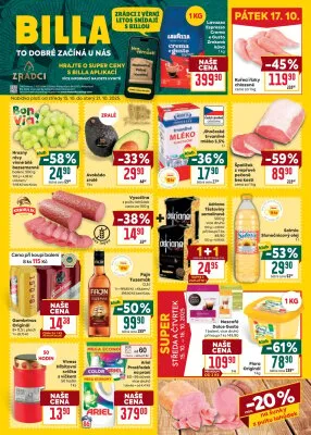 akční leták BILLA 15.10.2025-21.10.2025