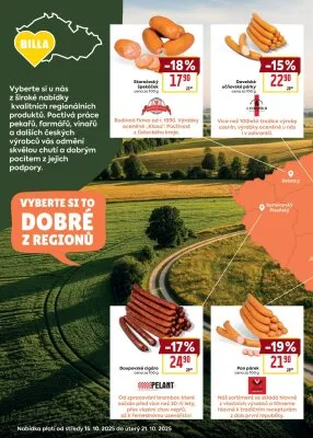 akční leták BILLA 15.10.2025-21.10.2025