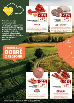 akční leták BILLA 15.10.2025-21.10.2025