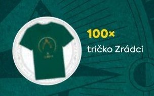 100x tričko Zrádci