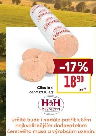 Paštika Cibulák H+H Řeznictví