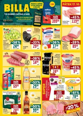 akční leták BILLA 15.10.2025-21.10.2025
