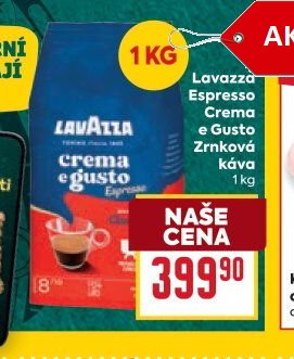 Lavazza Espresso Crema e Gusto zrnková káva 1 kg