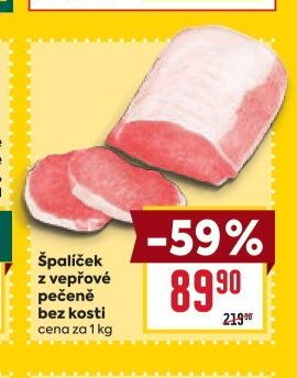 Špalíček z vepřové pečeně bez kosti