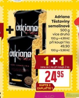 Adriana Těstoviny semolinové 500 g
