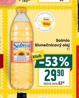 Solmio Slunečnicový olej 1 l