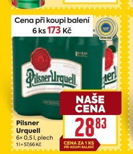 Pilsner Urquell 6x 0,5 l plech