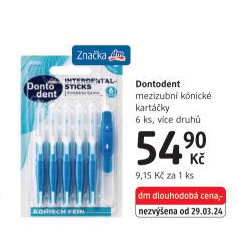 Kartáčky mezizubní Dontodent