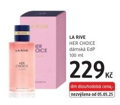 Parfémovaná voda dámská Her Choice La Rive