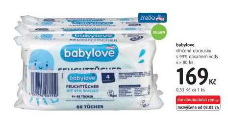 Vlhčené ubrousky dětské Babylove