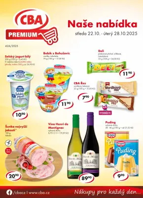akční leták CBA 22.10.2025-28.10.2025