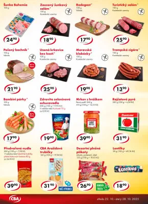 akční leták CBA 22.10.2025-28.10.2025