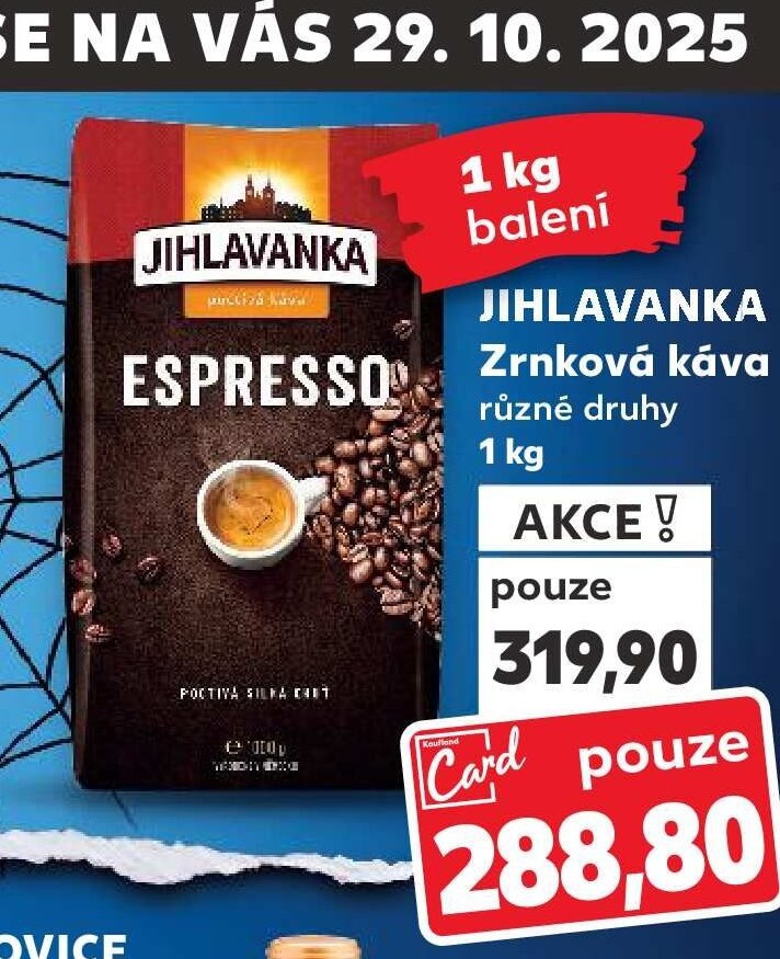 JIHLAVANKA zrnková káva