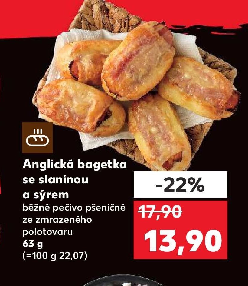 Anglická bagetka se slaninou
