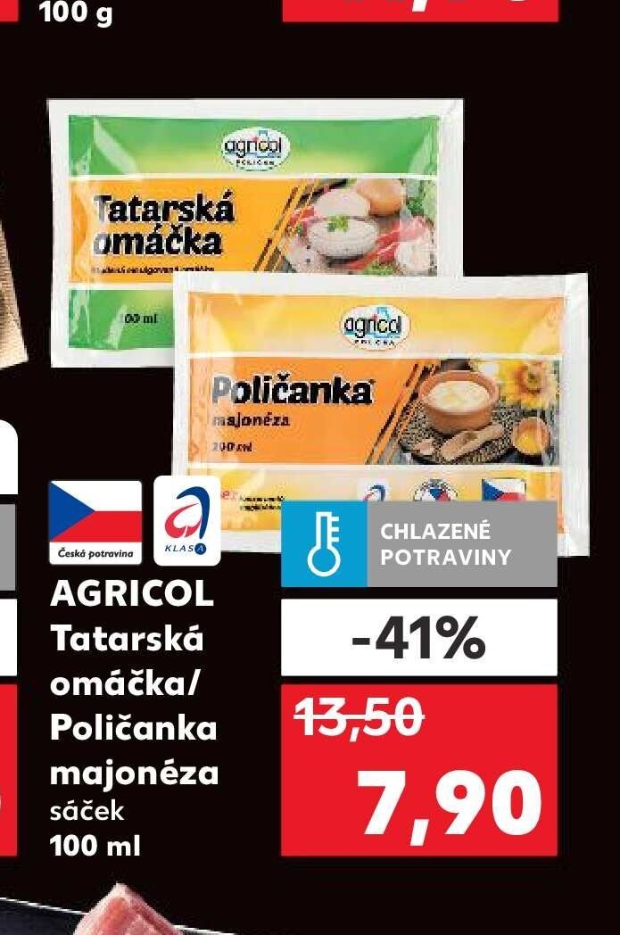 AGRICOL Tatarská omáčka/Polička majonéza