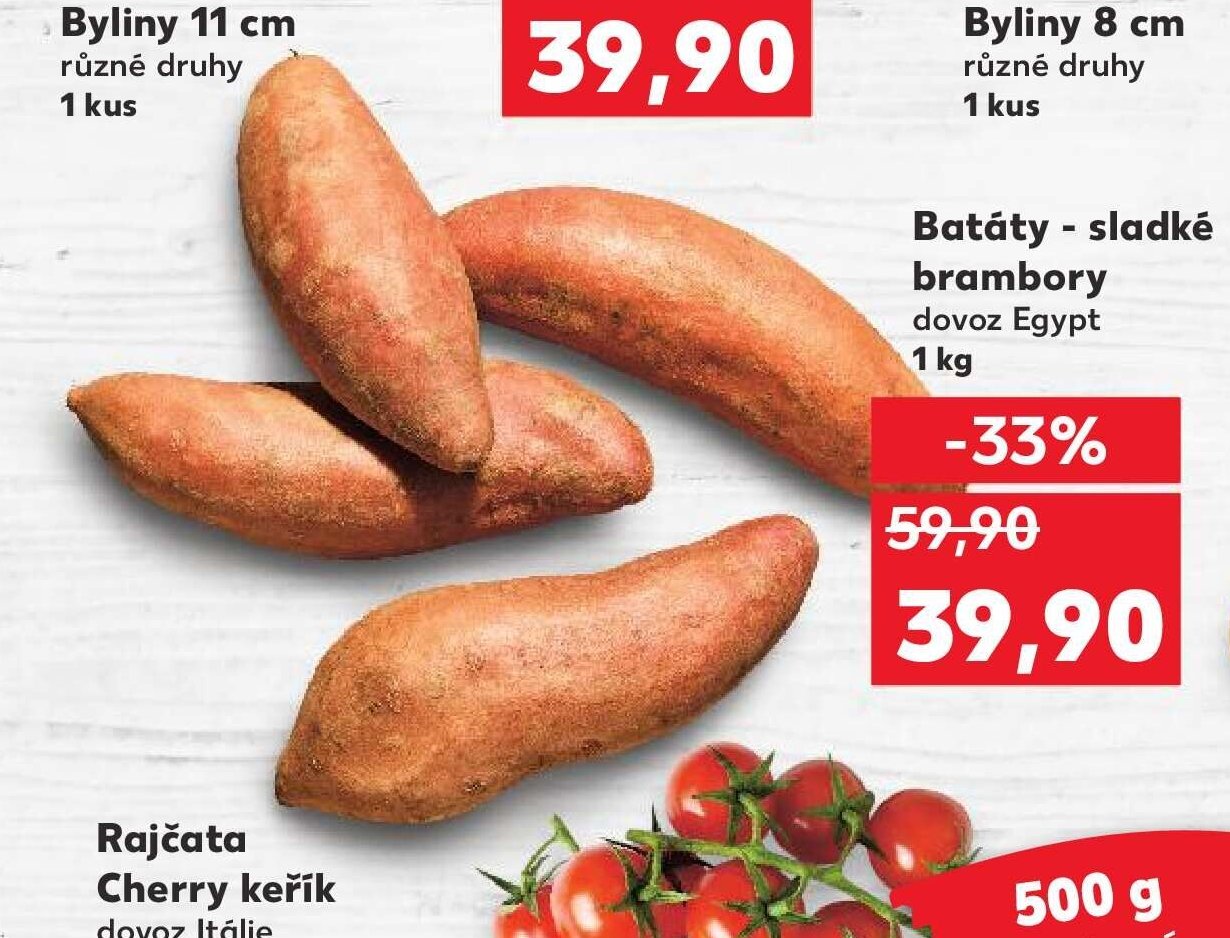 Batáty - sladké brambory