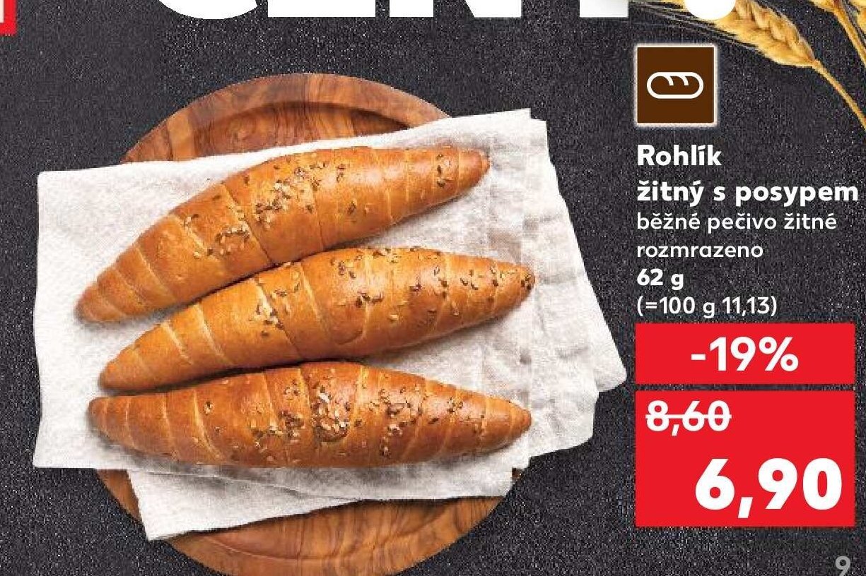 Rohlík žitný s posypem - Kaufland akcniletaky.com