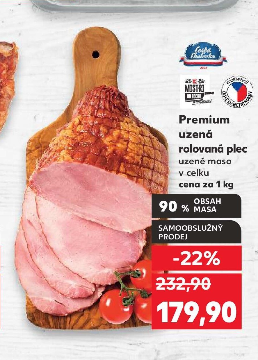 Premium uzená rolovaná plec