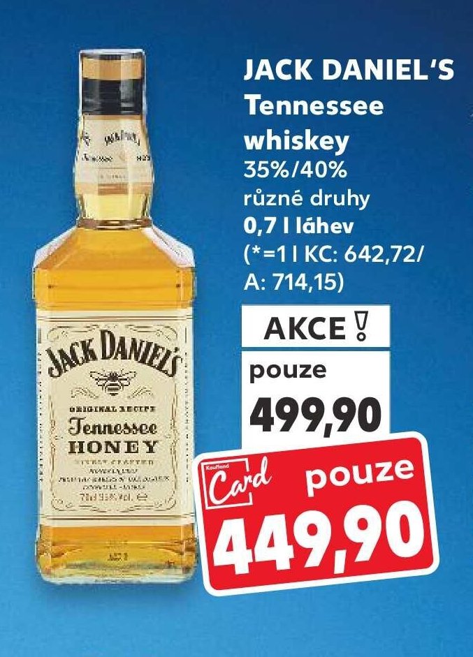 JACK DANIEL'S Tennessee whiskey