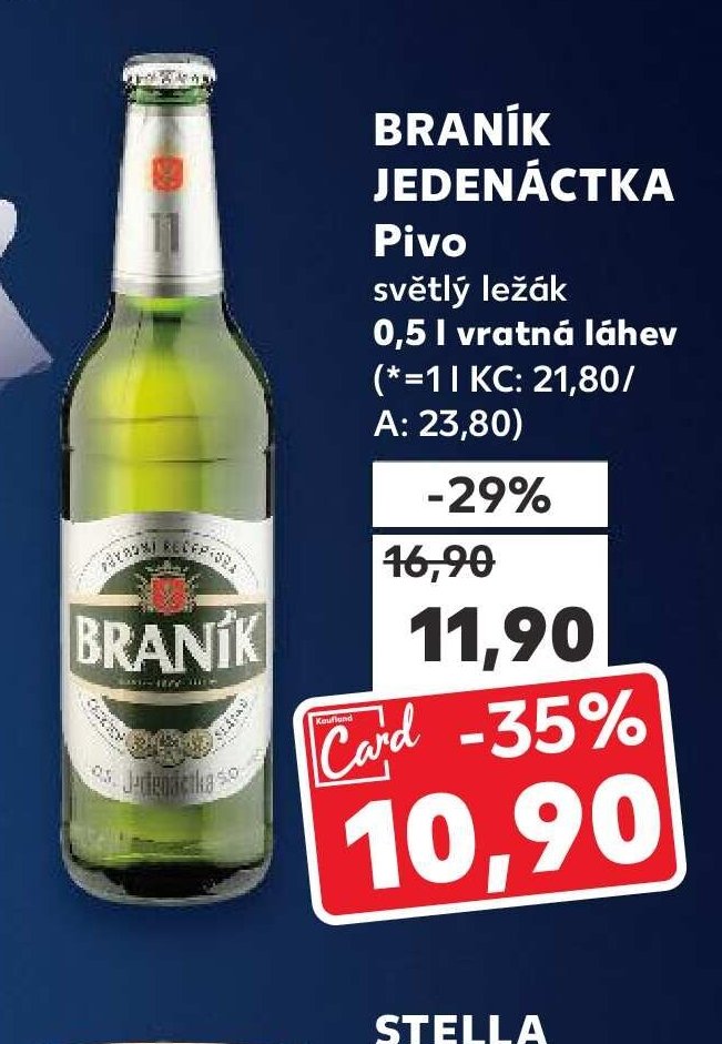 BRANÍK Jedenáctka Pivo